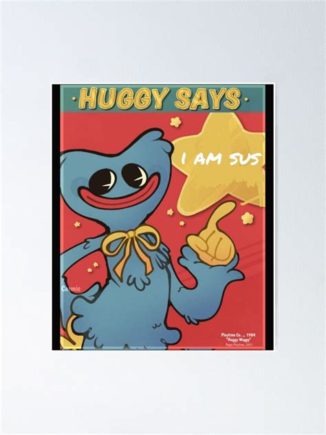 "Huggy Wuggy " Poster by naroooo | Redbubble