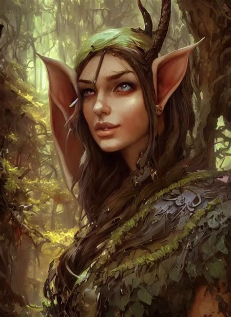 a forest elf, beautiful, dnd character art portrait, | Stable Diffusion