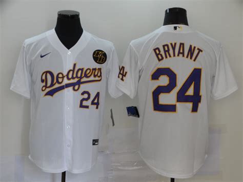 Men's Los Angeles Dodgers #8 Kobe Bryant Black Mamba Lights Out Black ...