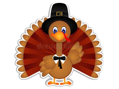 Cartoon Turkey Clipart stock image. Illustration of cooking - 77437137