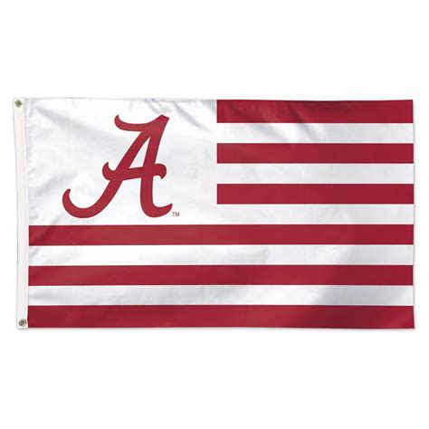 Bama | Alabama Logo and Stripes Flag 3' x 5' | Alumni Hall