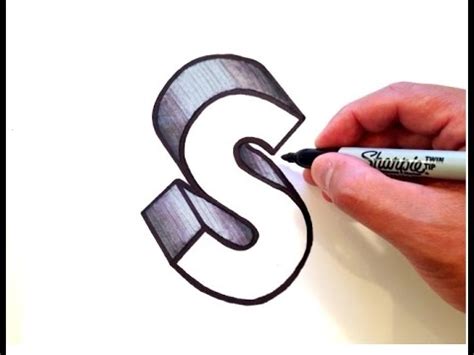 How To Draw 3d Letter S