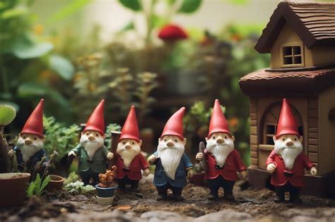 Premium AI Image | Gnome Village in fantasy world