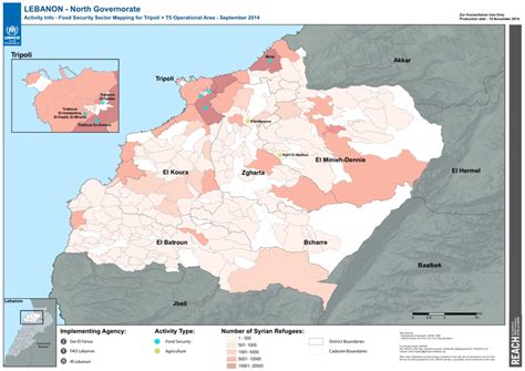 Lebanon - North Governorate: Activity Info - Food Security Sector ...