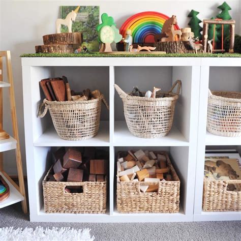 Storage basket love! 😍These @kmartaus baskets hold the majority of our blocks, books, animals ...