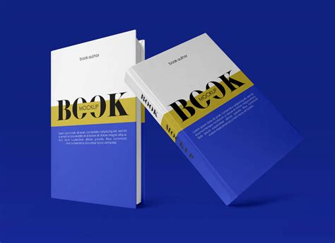 Free Hardcover Standing Book Mockup PSD Set - Good Mockups