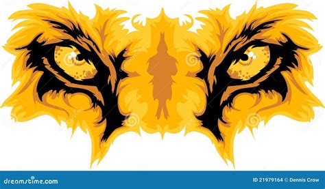 Lion Eyes Mascot Graphic stock vector. Illustration of predator - 21979164