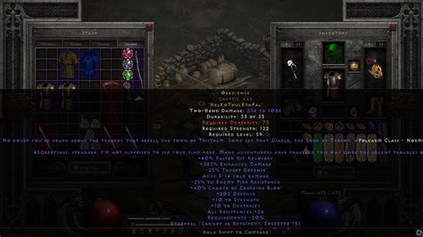 My Obedience got some new rolls when I logged in this morning : r/Diablo_2_Resurrected