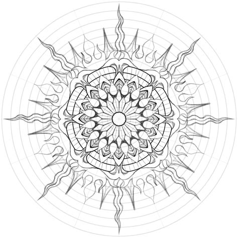 Pin on Tattoos | Mandala sun tattoo, Mandala drawing, Mandala design art