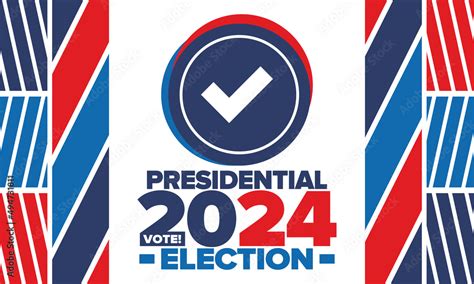 Presidential Election 2024 in United States. Vote day, November 5. US Election campaign. Make ...