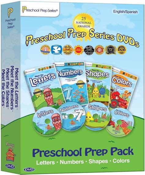 Preschool Prep Company Preschool Prep DVD 4-Pack | Preschool prep ...