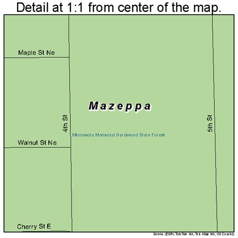 Mazeppa Minnesota Street Map 2741282