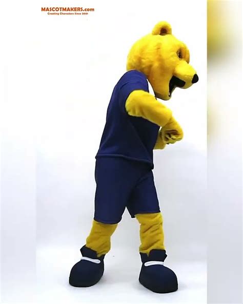 Bruin Bear Mascot Costume for Carolina University, NC - YouTube