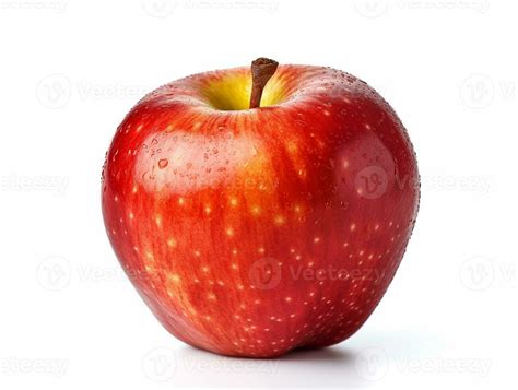 Red apple fruit isolated on white background.Generative Ai. 29552219 ...