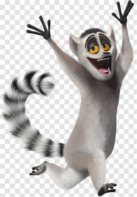 Julien Lemurs Mort Madagascar Ring-tailed Lemur - Penguins Of - Film Transparent PNG