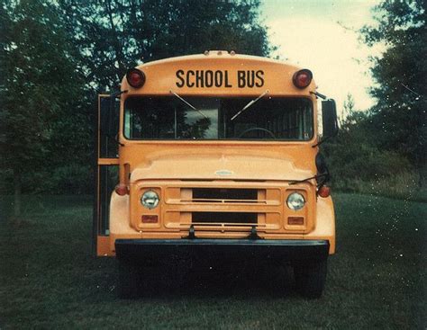 1970 School Bus (Polaroid Photo) | School bus, Yellow school bus, Bus