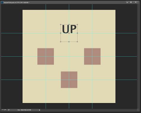 How to make a text fit in a perfect square shape in Photoshop (CC)? - Graphic Design Stack Exchange
