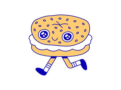 Bagel and Cream Cheese by Damian Orellana on Dribbble