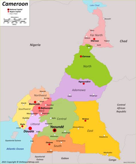 Cameroon Maps | Detailed Maps of Republic of Cameroon