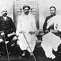 Lal Bal Pal - A black and white photo of three men sitting next to each ...