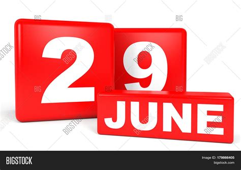 June 29. Calendar On Image & Photo (Free Trial) | Bigstock