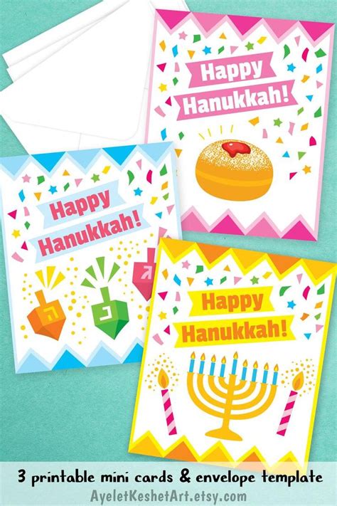 printable Happy Hanukkah cards | Happy hanukkah cards, Hanukkah cards ...