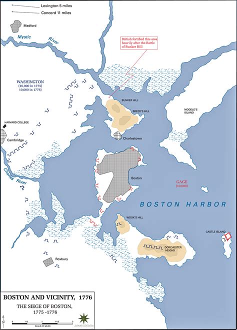 Map of the Siege of Boston 1776