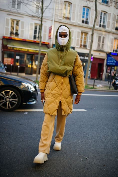 Balaclava Trend at Paris Men’s Fashion Week Fall 2022 Street Style ...