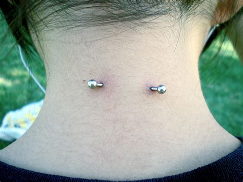 Nape Piercing I by barcodeNINETEEN on DeviantArt