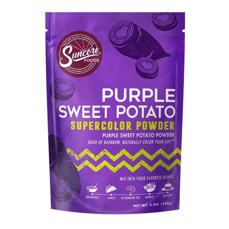 Buy Suncore Foods Purple Sweet Potato Supercolor Powder, Purple Food ...
