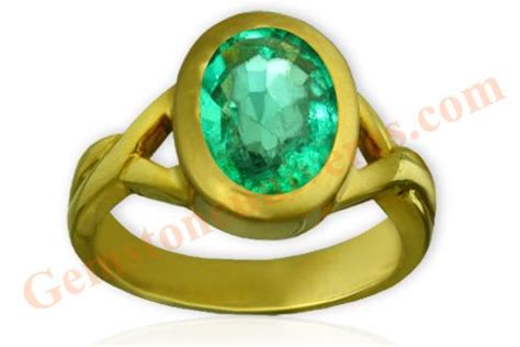 Oval Zambian Emerald in Ladies Gold ring, Love of Mughals for the ...