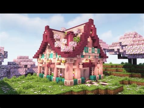 Minecraft | Cute Little Cherry House | Minecraft Tutorial - YouTube