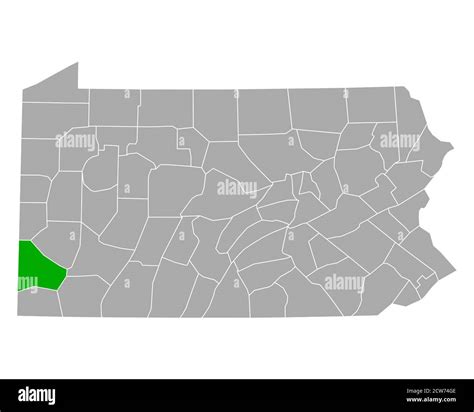 Map of Washington in Pennsylvania Stock Photo - Alamy