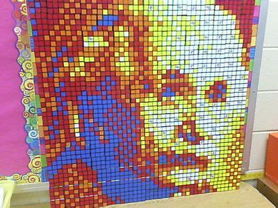 Rubik's Cube - Einstein made by my son and his gifted class using Rubik ...