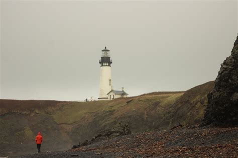 White lighthouse, Oregon, coast, west coast, lighthouse HD wallpaper ...