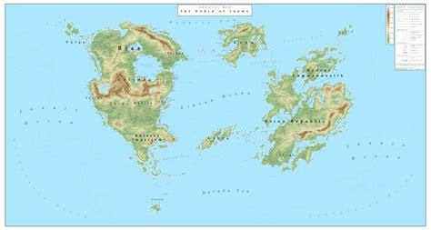 Dead Ahead: Physical Map of Forma by SolarCartography on DeviantArt