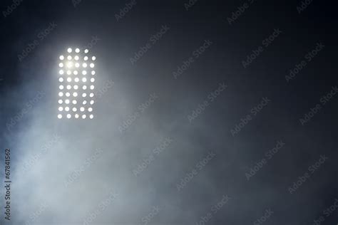 Stadium lights against dark night sky backgroundon Stock Photo | Adobe ...