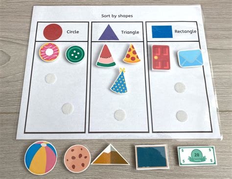 Sorting Shapes Worksheet - Printable Word Searches