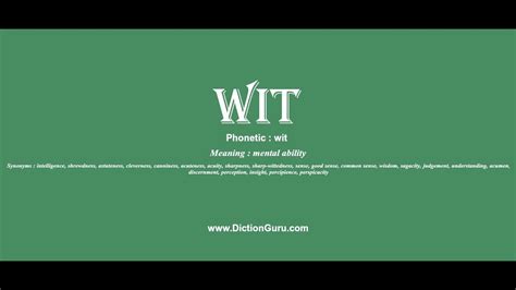 Wit Definition And Examples - Definition and a list of wit examples ...