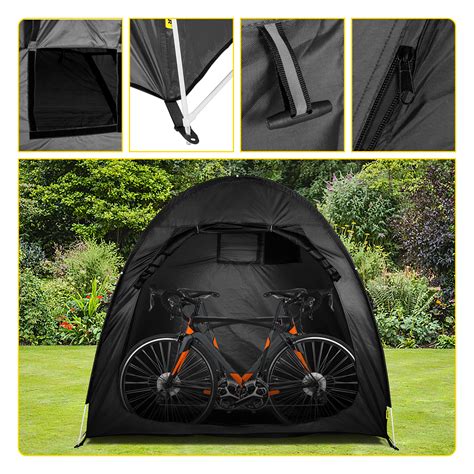 VEVOR Bike Cover Storage Tent, 420D Oxford Portable for 2 Bikes ...