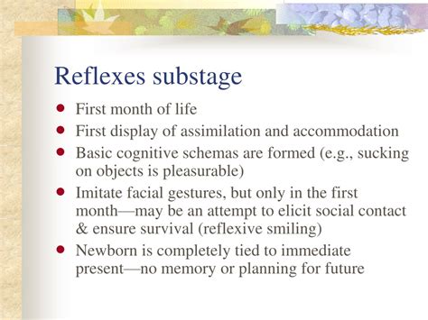 PPT - Six substages of the sensorimotor stage PowerPoint Presentation, free download - ID:9498341