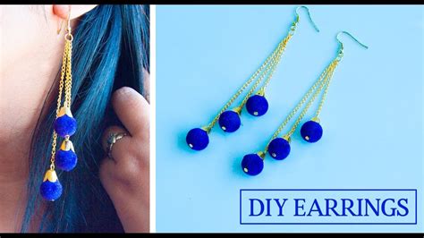 How to make earrings, DIY easy and simple earrings, A quick make your own earrings