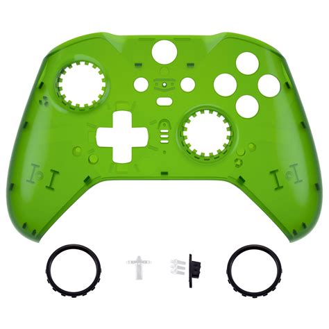 eXtremeRate Clear Green Replacement Faceplate Cover for Xbox One Elite ...