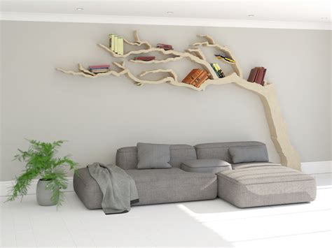 Plywood Tree Bookshelf Tree Book Case Tree Book Shelf Cornish Windswept ...