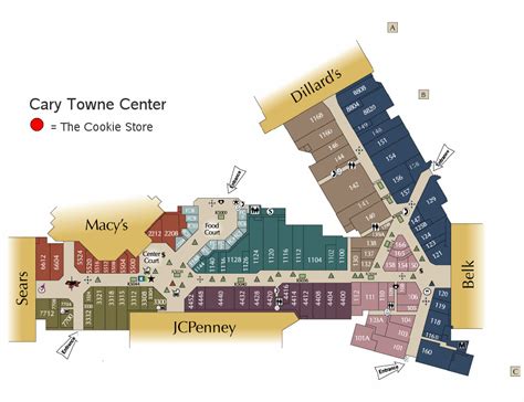 Virtual Cary Towne Center mall map (SAS/Graph prototype)