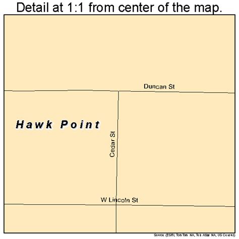 Hawk Point Missouri Street Map 2931024