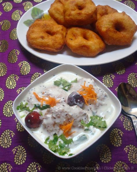 Cook like Priya: Thayir Vadai Recipe | Curd Vadai | South Indian Vada Recipe