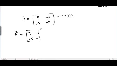 What is Involutory matrix? - YouTube