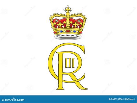 Royal Cypher of King Charles III Scotland Stock Illustration ...