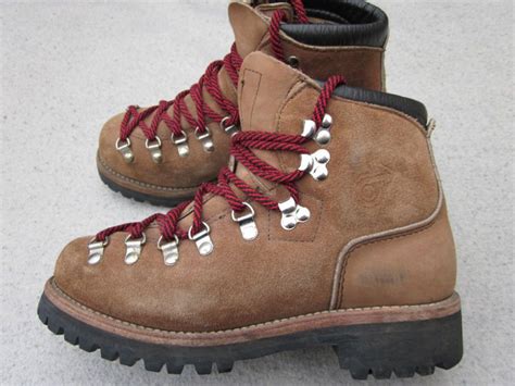 Old School Hiking Shoes | Hiking boots, Mountaineering boots, Leather ...